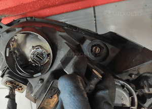 Mercedes c-klasa W204 lampa prawa przód przednia soczewka oryginał uk 9