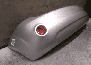 Zderzak tył tylny ford fiesta MK.6 6 vi lift fl 62 srebrny 3