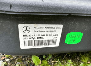 Mercedes S222 maybach x222 c217 zbiornik  pompa paliwa zbiornika  benzyna 63 AMG S63 filtr węglowy wlew 2