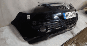 Zderzak przód przedni opel corsa d halogeny Z20R czarny uszkodzony !! 4
