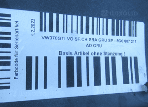 Zderzak przedni przód vw golf vii 7 gti gtd 5G0 5G0807221L-AD 2012-2016 22