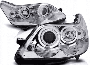 Lampy reflektory do citroen C4 od 2004 do 2010 roku ringi led + żarówki 2