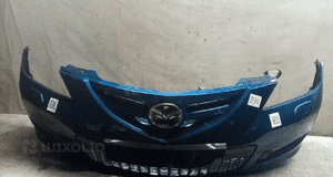 Zderzak przód przedni do mazda 3 5D 5 drzwi hb 34J niebieski spryskiwacze lamp xenon halogeny 1