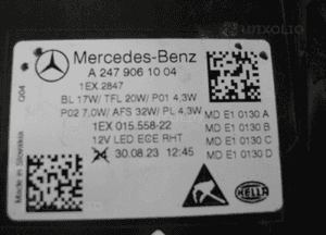 Mercedes W247 247 full led idealna nie naprawiana lampa przednia prawa 7