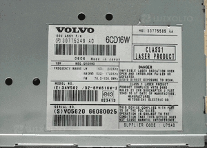 Volvo C30 S40 V50  radio zmieniarka  CD 6CD 6CD16W 30775349 2