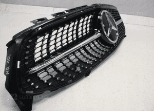Mercedes cla W118 A118 grill atrapa diament czarny 4