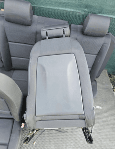 Fotele Fotel Kanapa Skladana Welur Czarny Soul Podlokietnik Audi A4 B6 Sedan Kombi Komplet 11