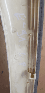Osłona słupka lewy przód przednia lewa BMW 3 E91 7058331 6