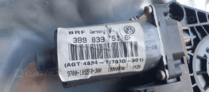 Mechanizm podnośnik szyby lewy tył VW Passat B5 3B9839755C 6
