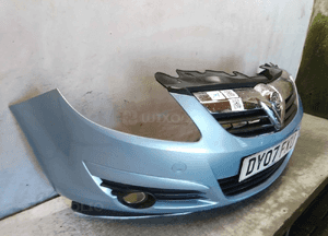 Zderzak przód przedni opel corsa d błękitny Z21Z halogeny 4