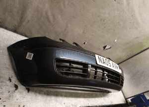 Zderzak przód przedni vw volkswagen polo 9N okular LC7V szary grafitowy 2