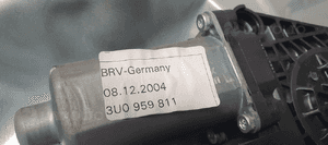 Mechanizm podnośnik szyby lewy tył Skoda Superb I 3U5839751L 6