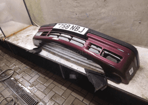 ^ ZDERZAK PRZÓD PRZEDNI BMW E36 SERIA 3 CALYPSOROT METALLIC BORDO BORDOWY HALOGENY 4