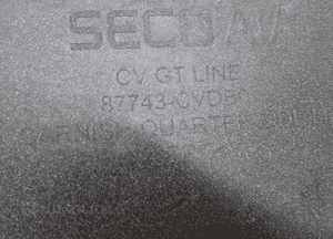 Kia EV6 gt line lewa listwa błotnika tył tylna 87743-CVDB0 10