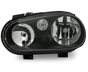 Lampy Reflektory + HALOGEN VW GOLF IV 4 BLACK 4