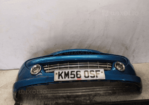 Zderzak przód przedni peugeot 207 urban move kmu niebieski błękitny halogeny 1