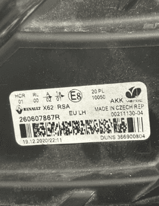 Lampa lewy przod renault master iv 4 260607867R 10