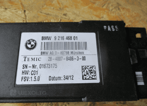 MODUŁ STEROWNIK FOTELA BMW F10 F11 F20 F21 F30 F31 MINI COOPER 9216468 2