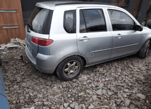 Mazda 2 02-07 DY  Maska zderzak pas lampa atrapa  zamek szyba klapa w kolor 22V 4