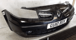 * ZDERZAK PRZÓD PRZEDNI DO RENAULT MEGANE II 2 LIFT FL HALOGENY NV676 CZARNY 4