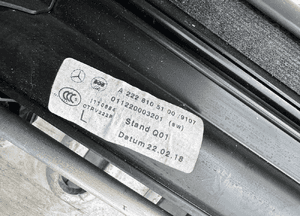 MERCEDES S 222 long roleta siatka mechanizm drzwi 3