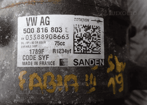 Fabia iii 6V 14- 1.2 tsi sprężarka klimatyzacji 5Q0816803E 4