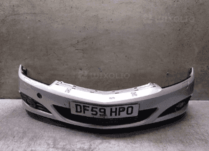 Zderzak przód przedni opel astra h 3 iii gtc Z157 srebrny halogeny 1