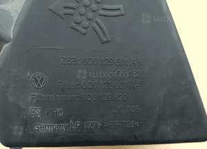 Skoda Roomster Fabia VW Polo Seat Ibiza 6J IV 1.9 TDI obudowa filtra powietrza 6Q0 129 601 AB AR 7