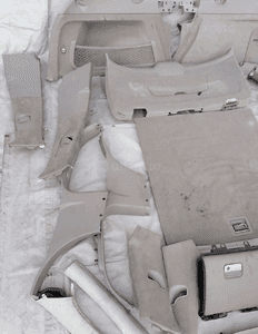 Fotele boczki deska kierownica panel tunel Porsche Cayenne 2 II Karbon 23