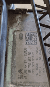 Radar sensor moduł tempomatu peugeot 3008 5008 i 9673046780 4