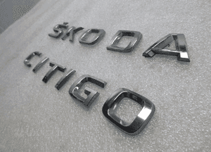 Skoda citigo napis logo emblemat litera litery chrom 4