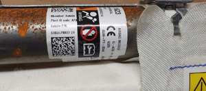 Kurtyna airbag boczna lewa Opel Zafira C 13251623 8