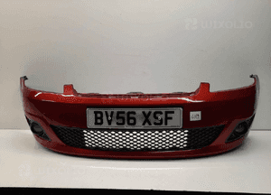 Zderzak przód przedni ford fiesta MK6 vi lift fl T5 rudy pomarańczowy halogeny 1