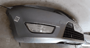 ^ ZDERZAK PRZÓD PRZEDNI FORD MONDEO MK.4 IV 66 SREBRNY HALOGENY 3