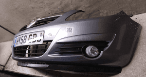 Zderzak przód przedni opel corsa d Z166 fiolet fioletowy halogeny 4