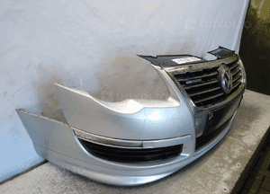 Zderzak przód przedni do vw volkswagen passat B6 LA7W srebrny dokładaka ! 5