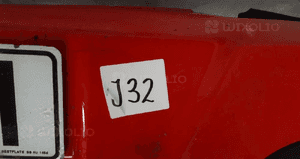 Zderzak przód przedni do opel astra h 3 iii Y547 czerwony 2