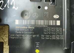 MERCEDES E 212 / E 207 / C 204 Moduł SAM BSI tylny tył Różne Numery 2