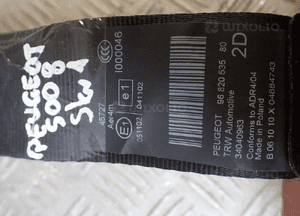 Pasy napinacze komplet peugeot 508 i sw 6