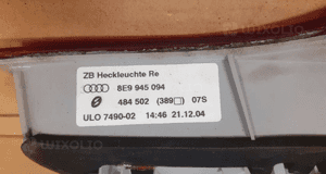 Lampa prawy  tył audi A4 B7 nr 8E9945094 3