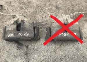 Zacisk prawy przód Audi A3 8P 03-13r 1
