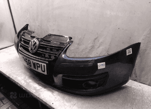 ^ ZDERZAK PRZÓD PRZEDNI DO VW VOLKSWAGEN GOLF 5 V GT LC5F SZARY POPIELATY HALOGENY 5