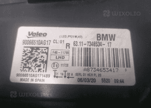 LAMPA PRZÓD PRAWA BMW X1 F48 7346534-17 4