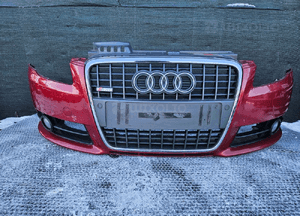 Zderzak Przod Przedni S-Line Kratki Czujniki PDC Halogeny Gril Atrapa LZ3F AUDI A4 B7 Kombi Sedan 17