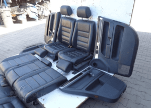 Fotele siedzenia skóra grzane vw touareg 7L i 5