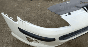 Peugeot 407 zderzak przod  przedni halogen 5