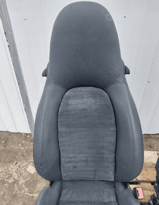 Fotel prawy lewy przód komplet skóra alcantara porsche boxster 986 uk 5