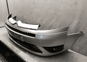 Zderzak przód przedni citroen C4 grand picasso ezrc srebrny halogeny 5
