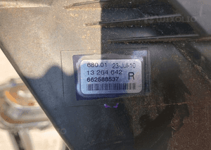 OPEL ASTRA J HALOGEN LEWY 4