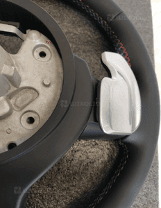 Bmw F10 F11 F20 F30 kierownica multifunkcyjna airbag skóra łopatki niebiesko czerwona nić nowa 12